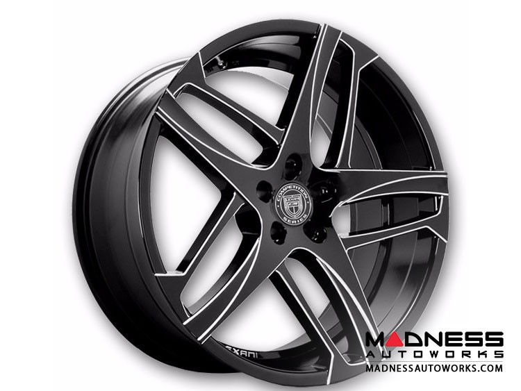 Custom Bavaria Wheels by Lexani - Competition Series - Glossy Black with  Machined Accents